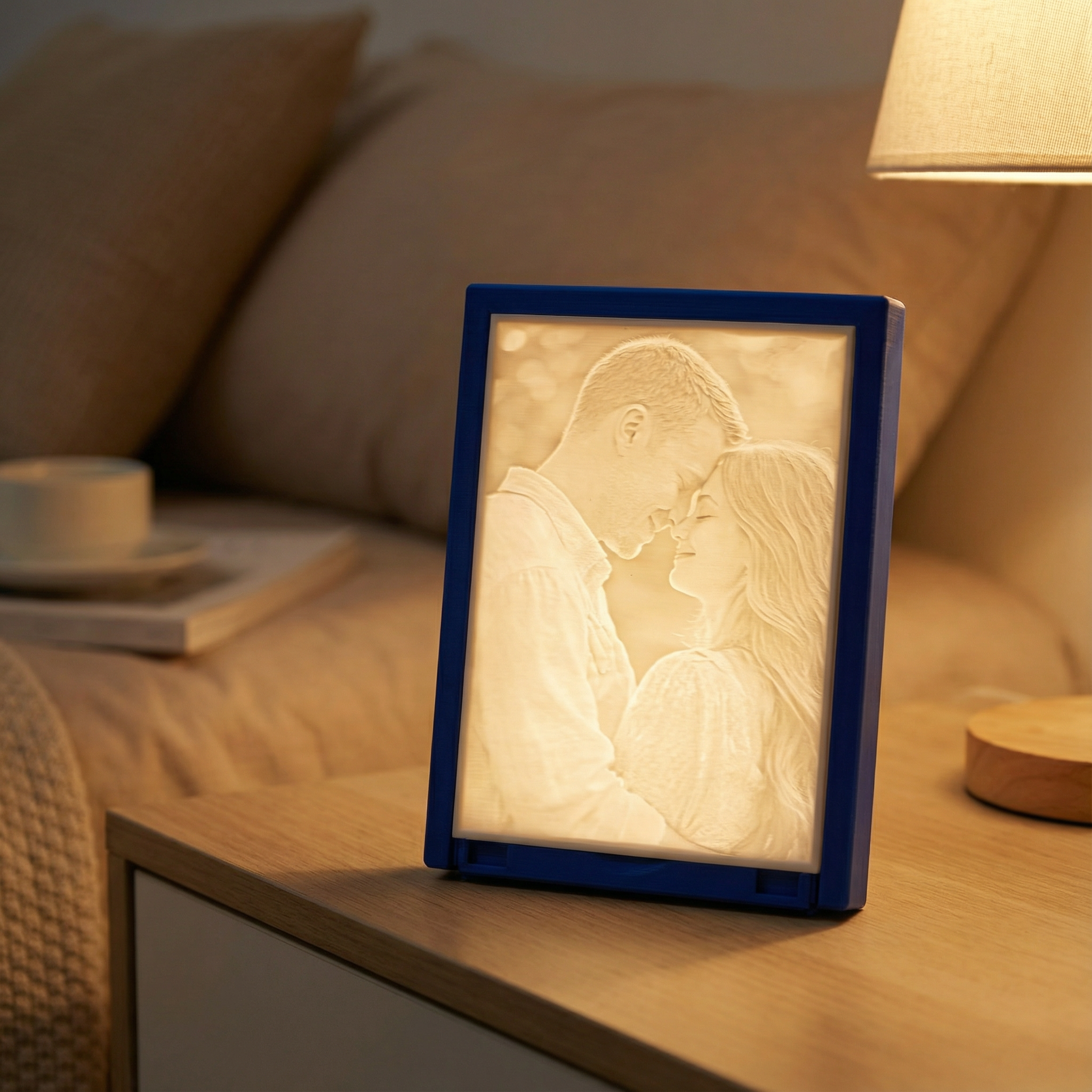 Custom 3D Relief Lamp from Your Photo Handmade